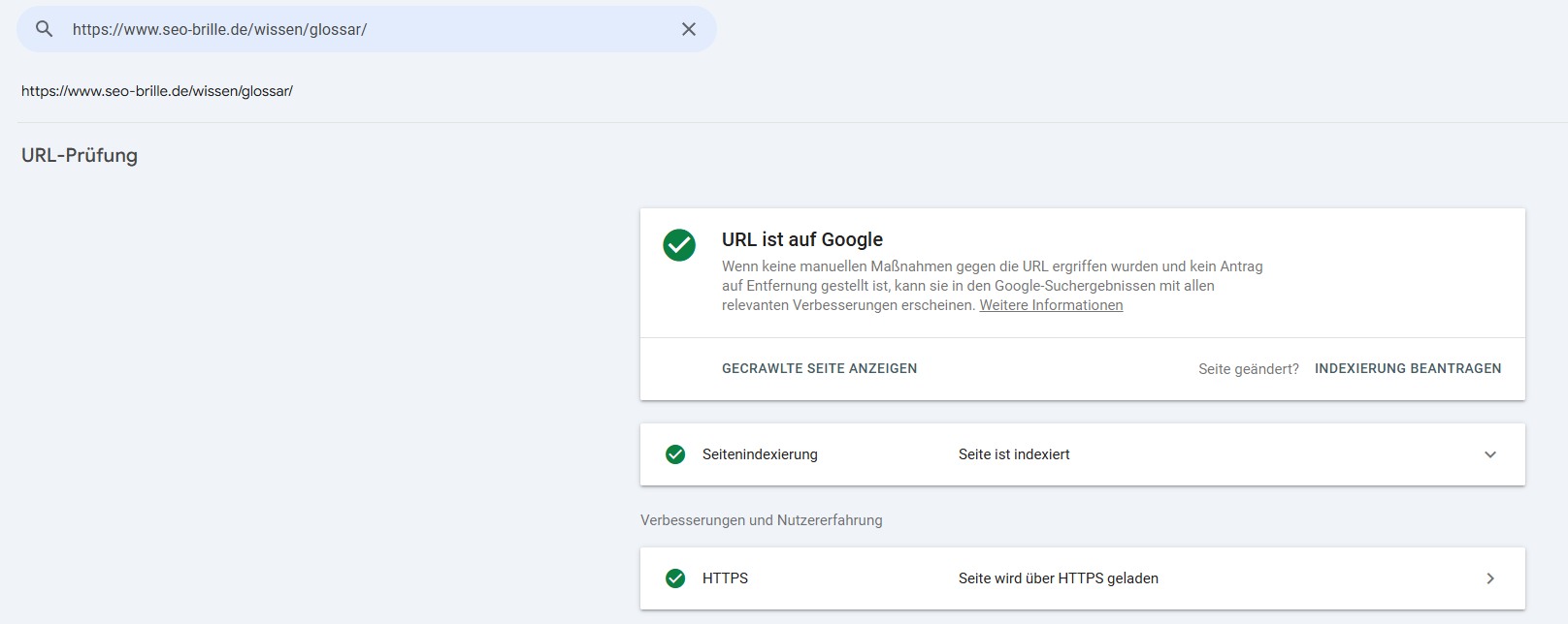 Google Search Console: Informationen zur verlinkenden Seite